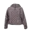 Lucia TV Series My Family Season 01 Vanessa Scalera Grey Quilted Jacket