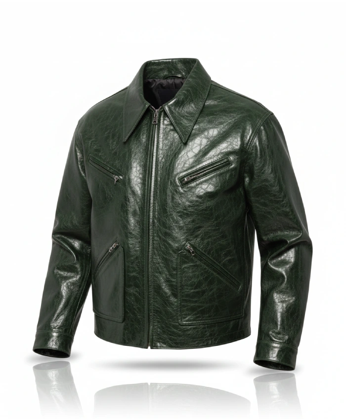 Ludacris NBA All Star Game Green Leather Jacket