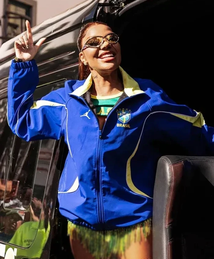 Ludmilla Brazil X Jordan Blue Track Jacket