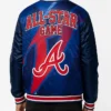 MLB All-Star Atlanta Braves Usher Blue Varsity Jacket Men