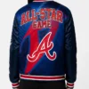 MLB All-Star Atlanta Braves Usher Blue Varsity Jacket Women