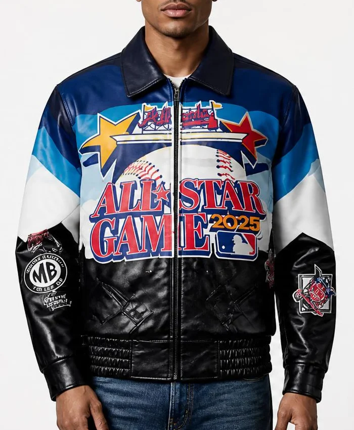 MLB All Star Game 2026 Atlanta Braves Leather Jacket Mens