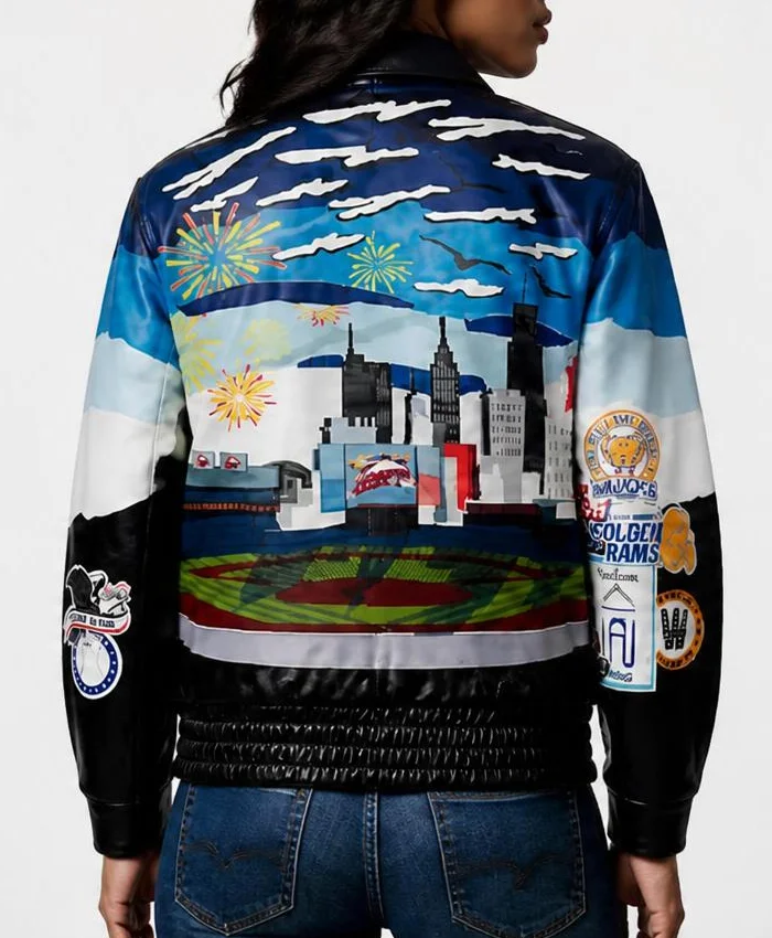 MLB All Star Game 2026 Atlanta Braves Leather Jacket Women