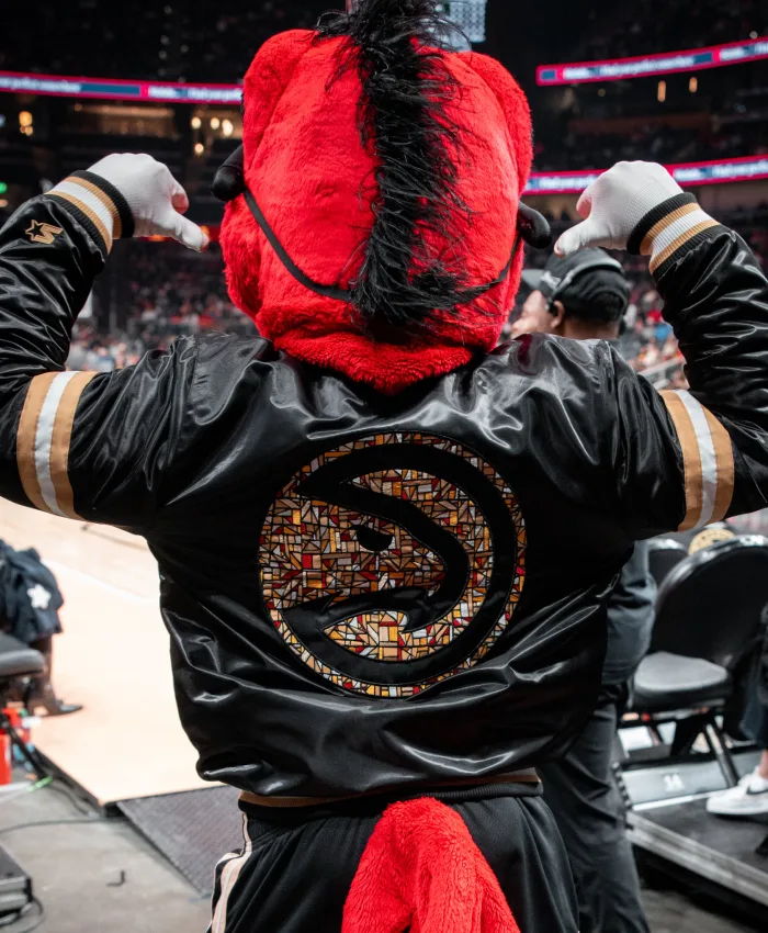 MLK Edition Atlanta Hawks Black Bomber Jacket