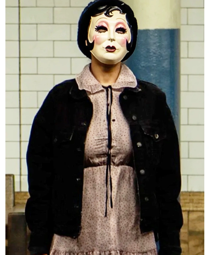 Madelaine Petsch 2026 Movie The Strangers Chapter 3 Movie Maya Lucas Black Denim Jacket