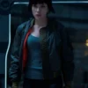 Major Scarlett Johansson Ghost in The Shell Satin Jacket Sale