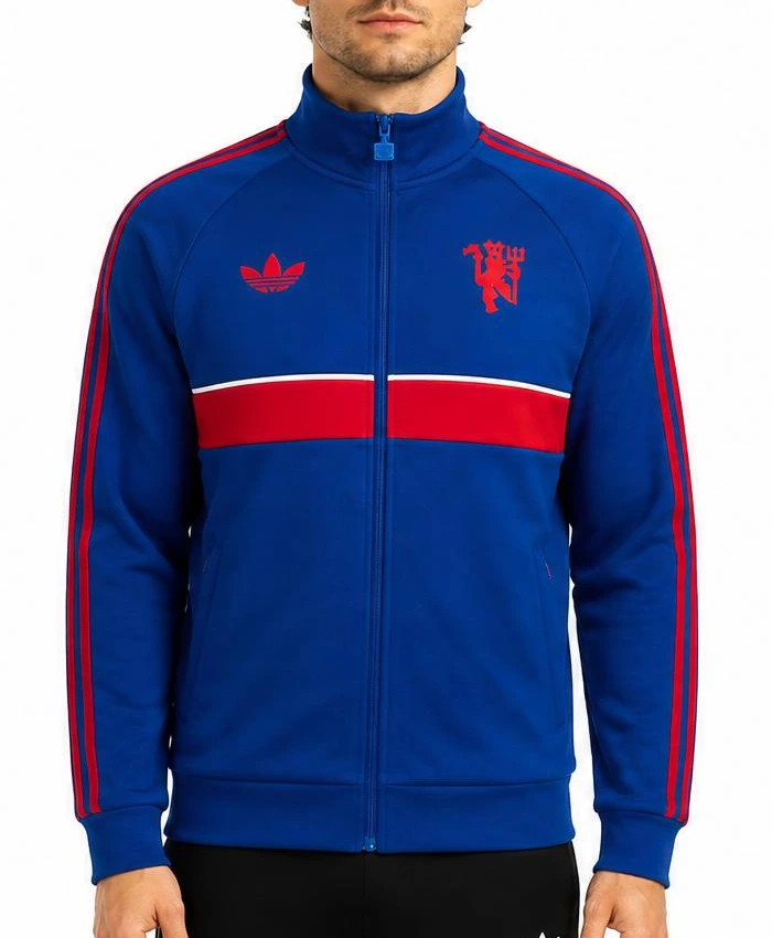 Manchester United x Adidas Blue Track Jacket - LJB