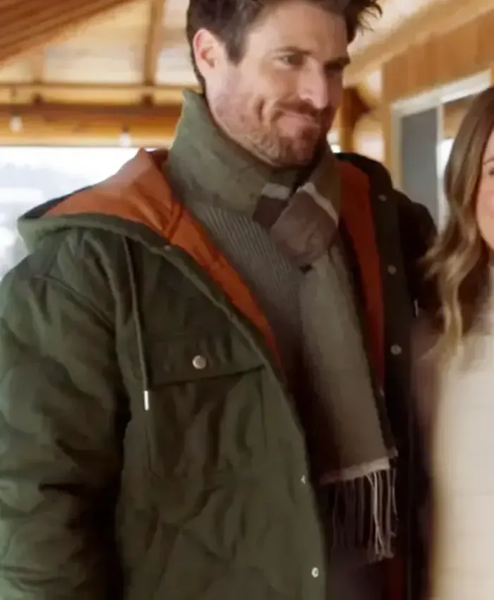 Marcus Rosner Coupled Up For Christmas Green Hooded Jacket