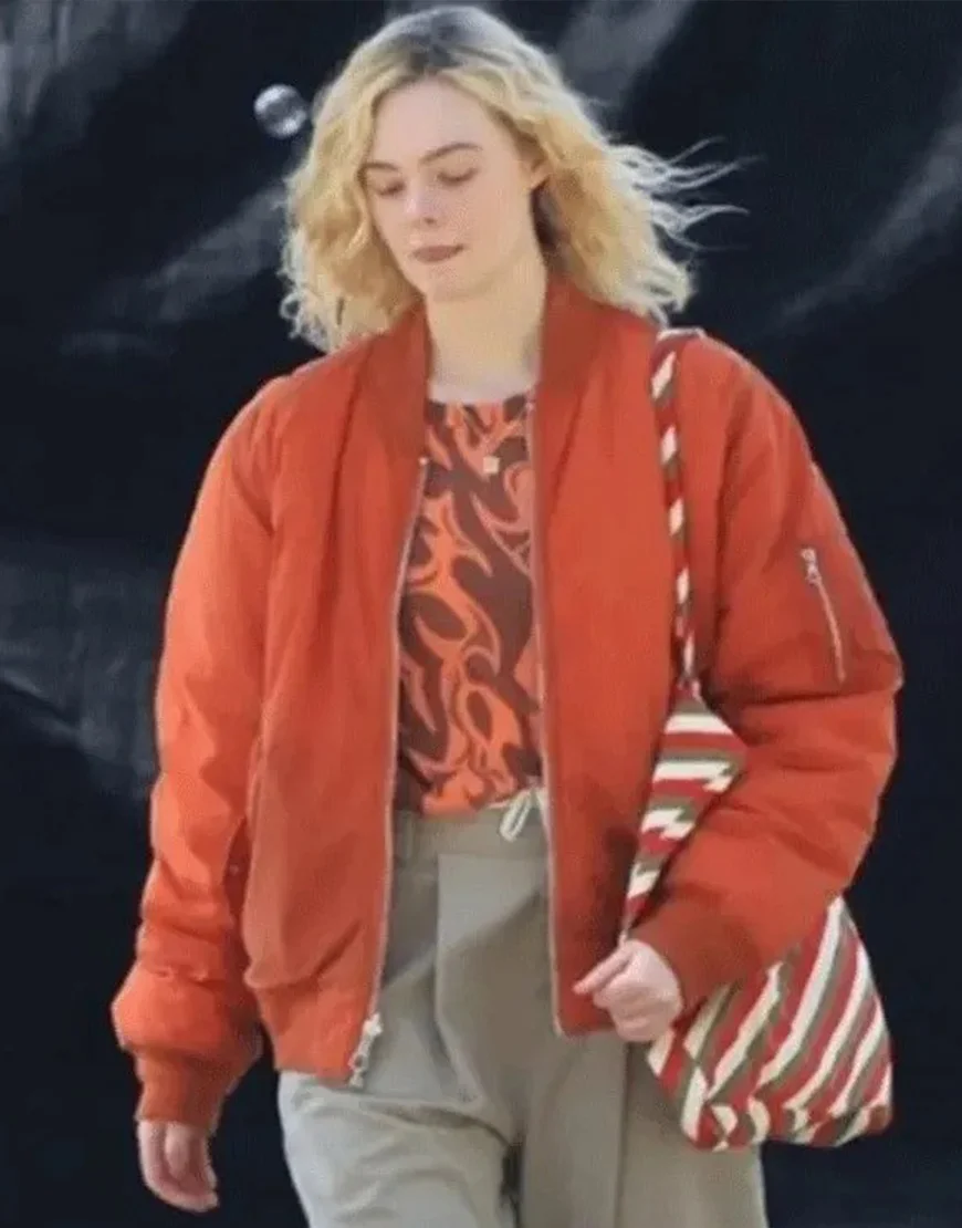 Margos Got Money Troubles 2026 Elle Fanning Bomber Jacket