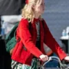 Margos Got Money Troubles Elle Fanning Red Fringe Jacket