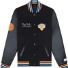 Mariska Hargitay NY Black Knicks Varsity Jacket