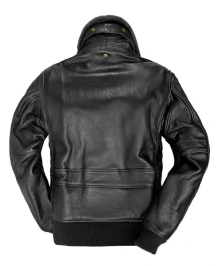 Mark US Shearling Fur G-1 Flight Bomber Jacket - Image 2