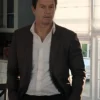 Mark Wahlberg Film Play Dirty 2025 Parker Single Breasted Brown Blazer