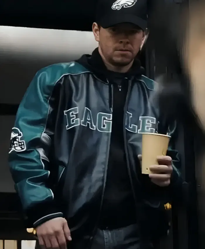 Mark Wahlberg Shooter Leather Eagles Jacket
