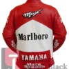 Marlboro Leather Red And White Jacket Yamaha
