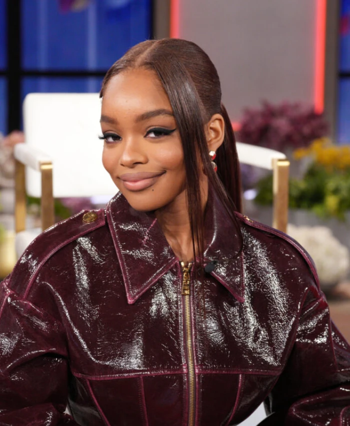 Marsai Martin The Jennifer Hudson Show S3 Burgundy Jacket