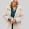 Marshals Dolly Weaver Shearling Jacket Beige