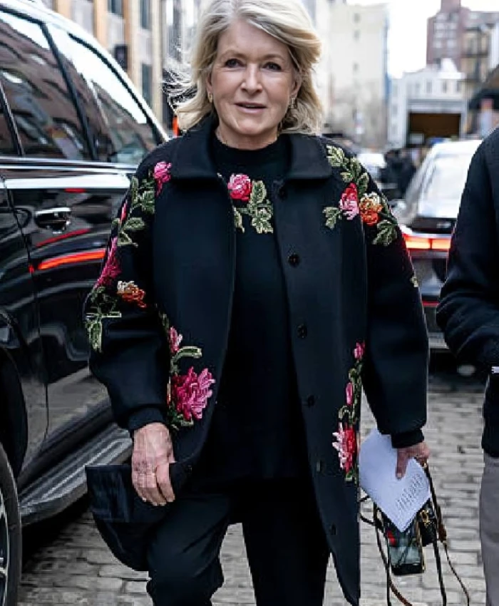 Martha Stewart New York Fashion Week Floral Coat - Image 3