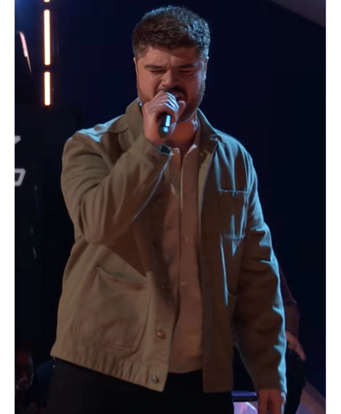 Marty O’Reilly The Voice 2025 Green Chore Jacket - Image 2