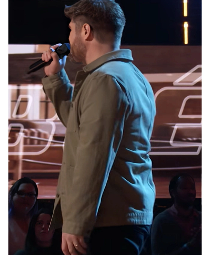 Marty O’Reilly The Voice 2025 Green Chore Jacket - Image 4
