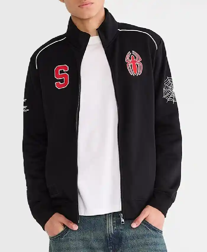 Marvel Aeropostale Black Spider-Man Track Jacket