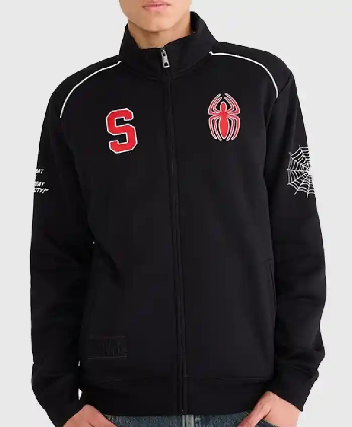 Marvel Aeropostale Spider-Man Track Jacket Front
