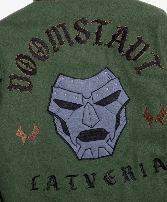 Marvel Doctor Doom Army Green Hooded Jacket