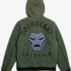 Marvel Doctor Doom Army Green Varsity Jacket