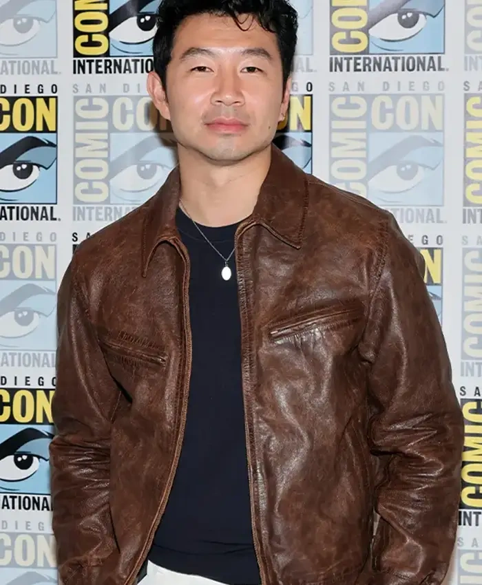 Marvel San Diego Comic Con 2026 Simu Liu Brown Leather Jacket Sale