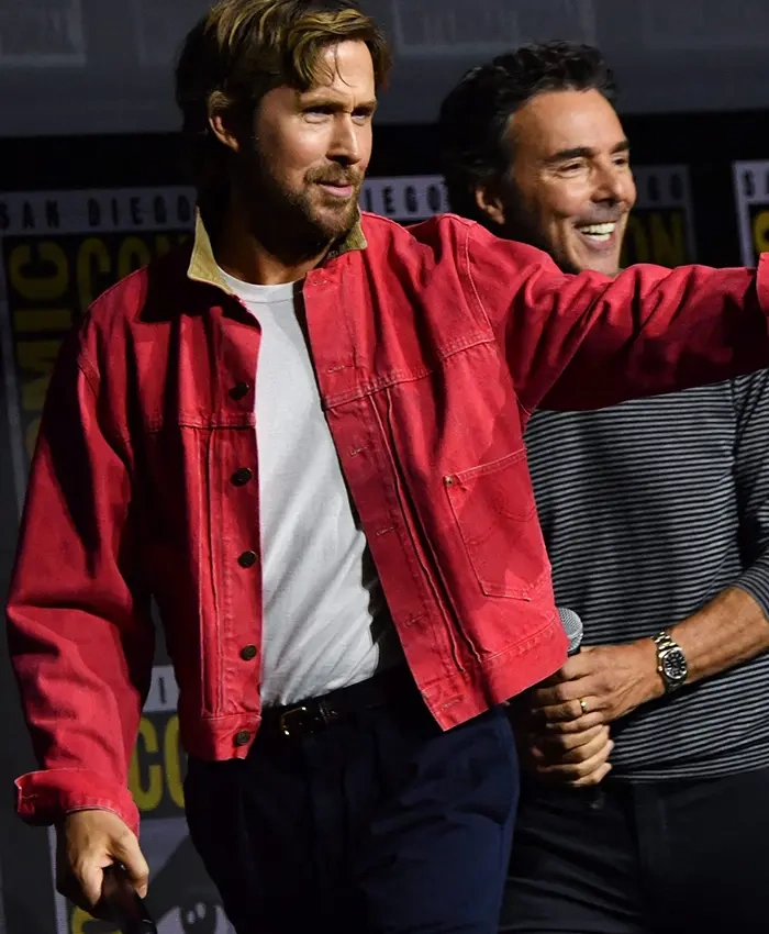 Marvel San Diego Comic Con Ghost Rider Ryan Gosling Red Denim Jacket