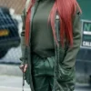 Mary J Blige Power Book II Ghost Monet Green Cotton Vest With Hood