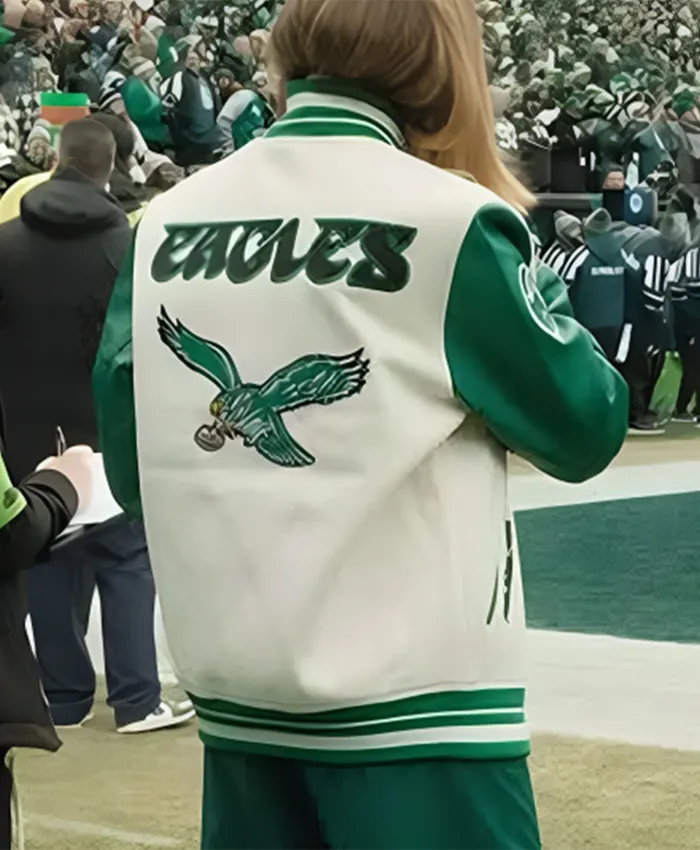 Mary Kate Morrissey Eagles Letterman Varsity Jacket - Image 3