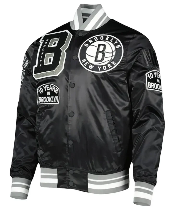Mash Up Capsule Brooklyn Nets Satin Jacket