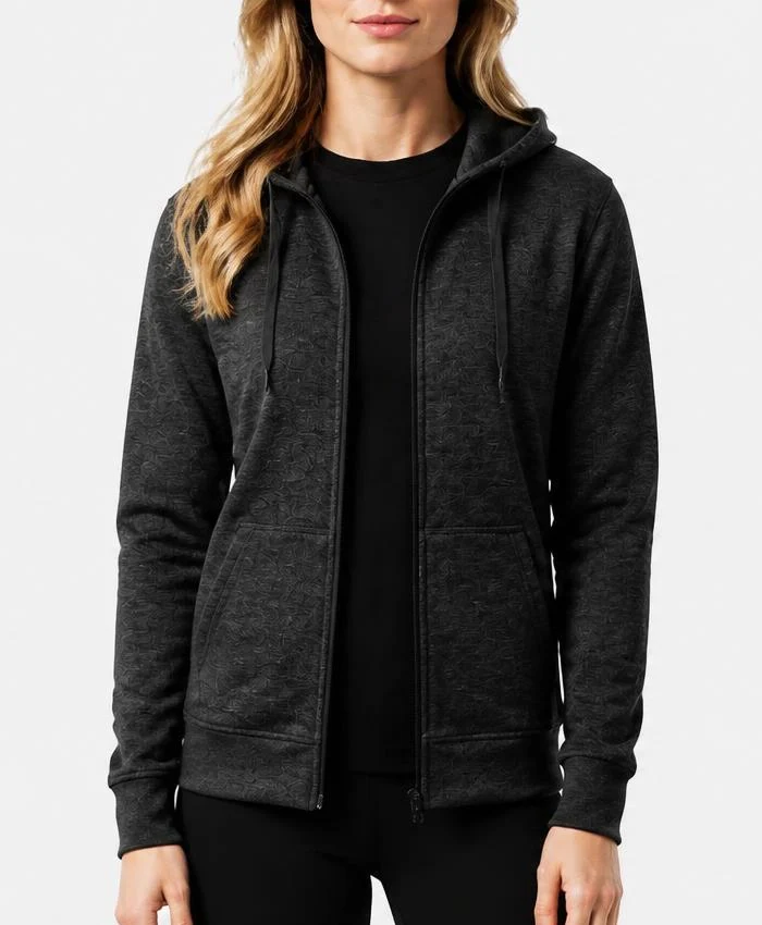 Matchbox Movie John Cena Black Fleece Hooded Jacket Womens