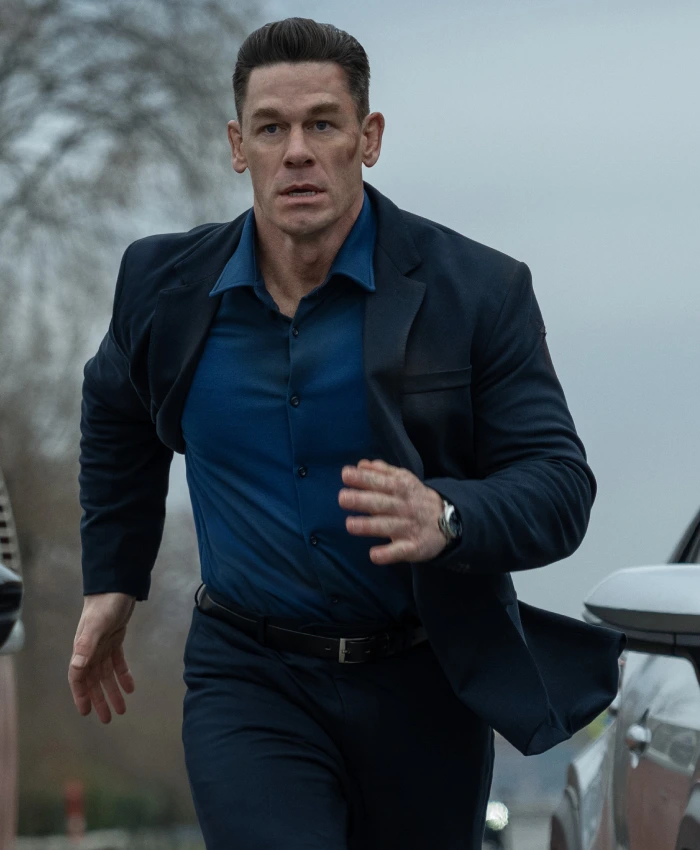 Matchbox The Movie 2026 John Cena Navy Blazer Coat
