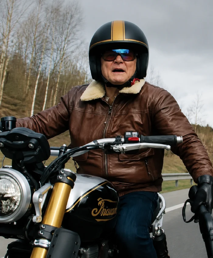 Matchbox The Movie Arturo Castro Biker Leather Jacket