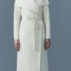Matlock S01 Olympia White Long Coat For Sale