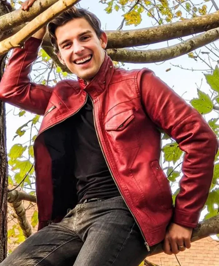 Matpat Authorized Signature Red Leather Jacket 1