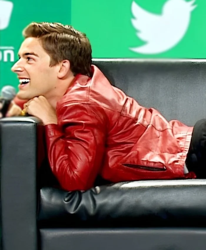 Matpat Red Leather Jacket