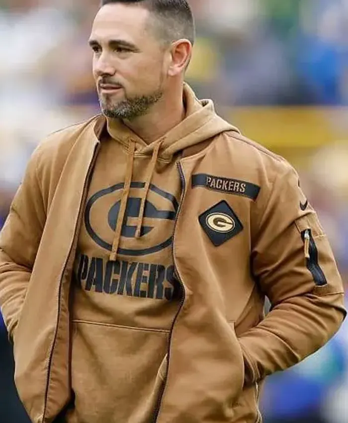 Matt LaFleur Green Bay Packers Salute To Service Jacket 1