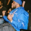 Maxo Kream Blue Windbreaker Jacket