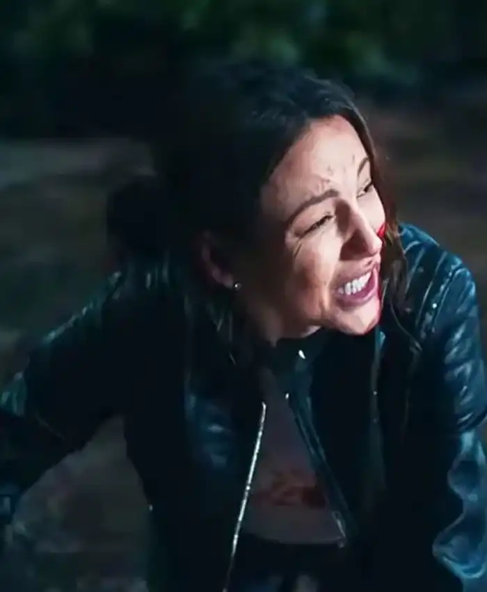 Maya Stern TV Series Fool Me Once S01 Michelle Keegan Black Leather Jacket