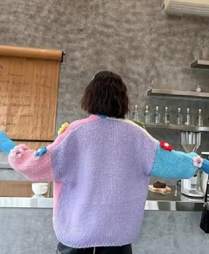 Mean Girls Avantika Knitted Flowers Crochet Cardigan