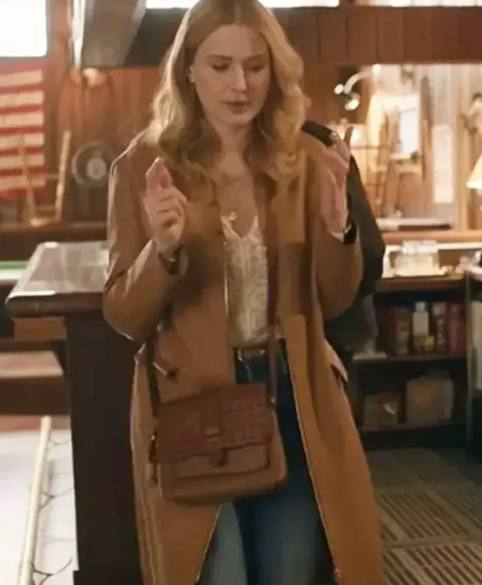 Melinda Monroe Virgin River S06 Brown Leather Coat