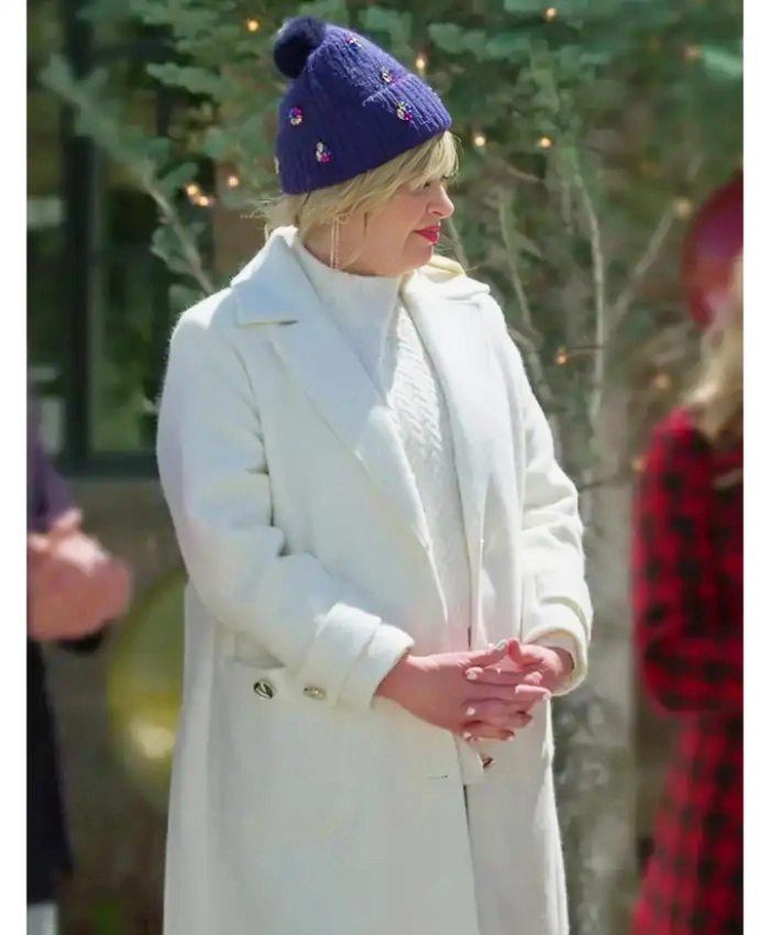 Melissa Peterman Finding Mr. Christmas White Coat