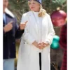 Melissa Peterman TV Series Finding Mr. Christmas S02 White Wool Coat