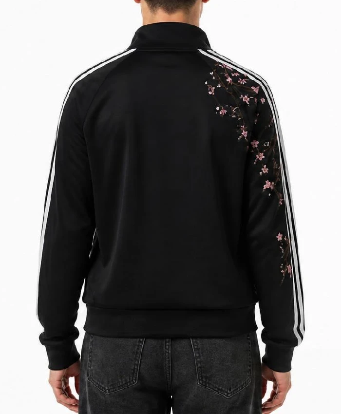Men Adidas Cherry Blossom Black Jacket