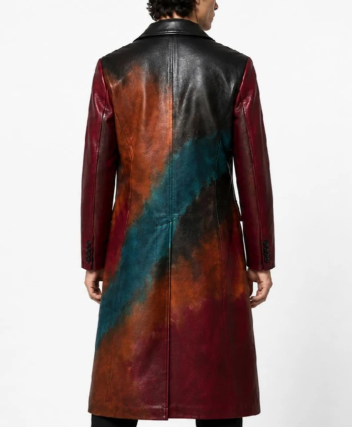 Men American Idol S24 Alicia Keys Leather Coat