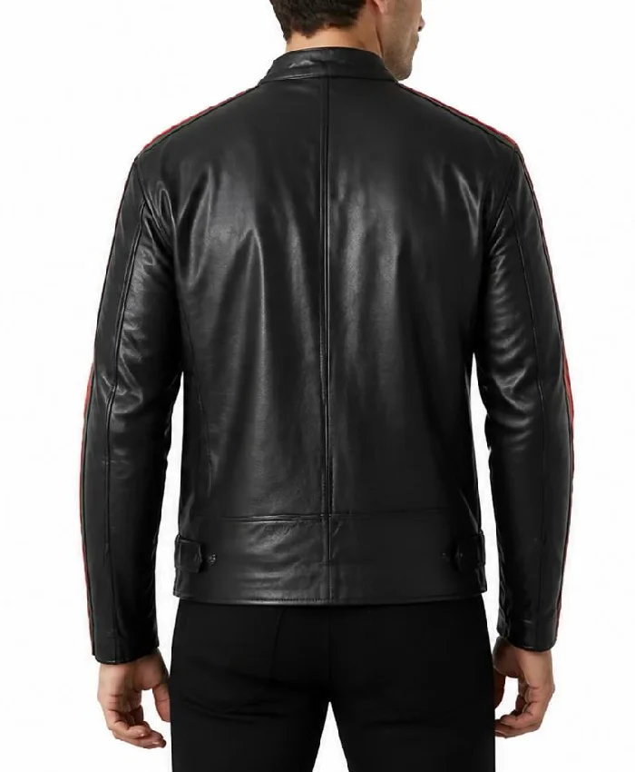 Men Burning Bridges Drake Leather Jacket
