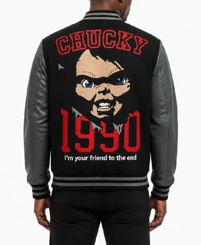 Men Chucky Since 1990 Good Guys Black Jacket